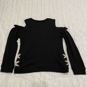 Vintage Havana Cold Shoulder (cutout) Sweater; like new